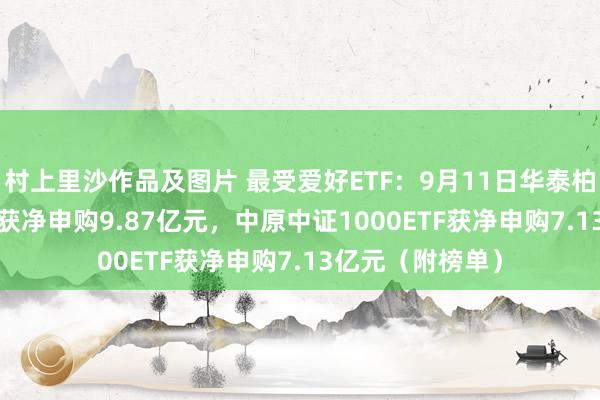村上里沙作品及图片 最受爱好ETF:9月11日华泰柏瑞沪深300ETF获净申购9.87亿元,中原中证1000ETF获净申购7.13亿元(附榜单)