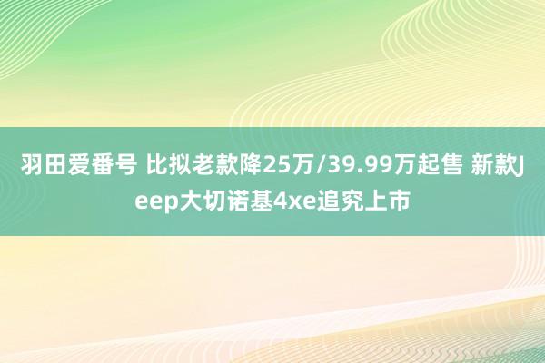 羽田爱番号 比拟老款降25万/39.99万起售 新款Jeep大切诺基4xe追究上市