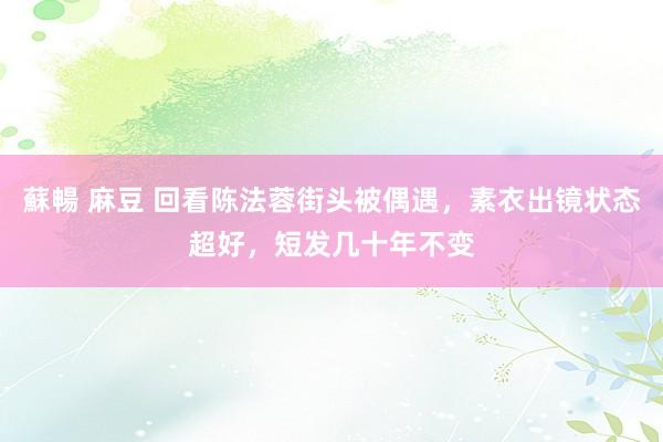 蘇暢 麻豆 回看陈法蓉街头被偶遇，素衣出镜状态超好，短发几十年不变